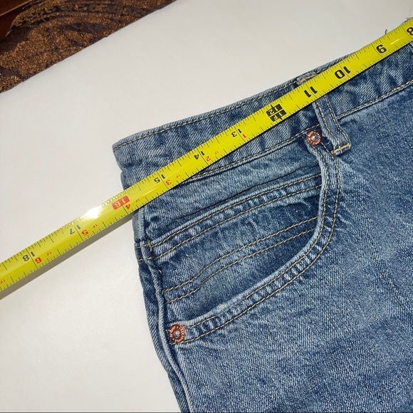 Free People Button Fly Fray Hem Jean Mini Skirt 30 - Picture 14 of 17